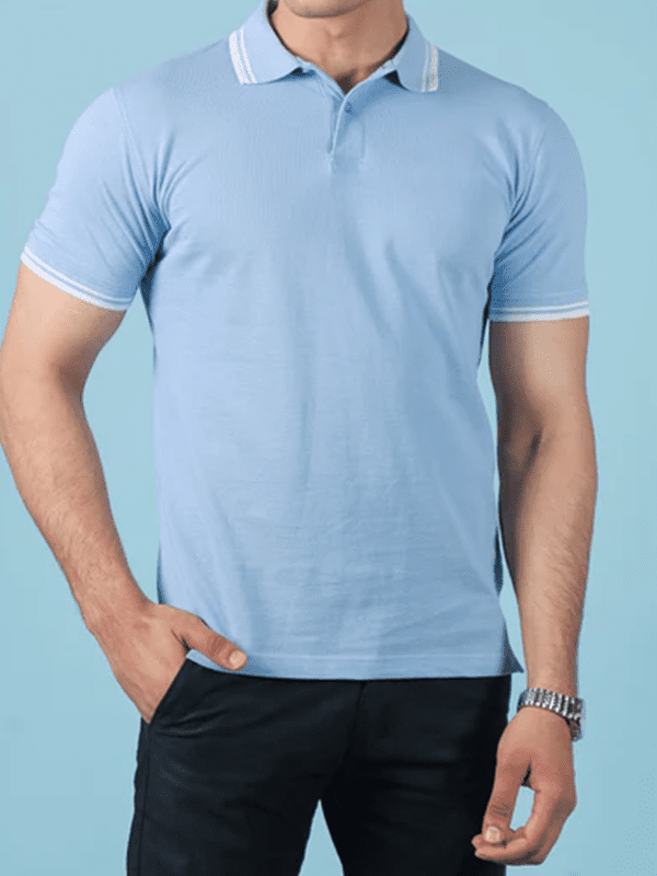 Solid Sky Blue Polo