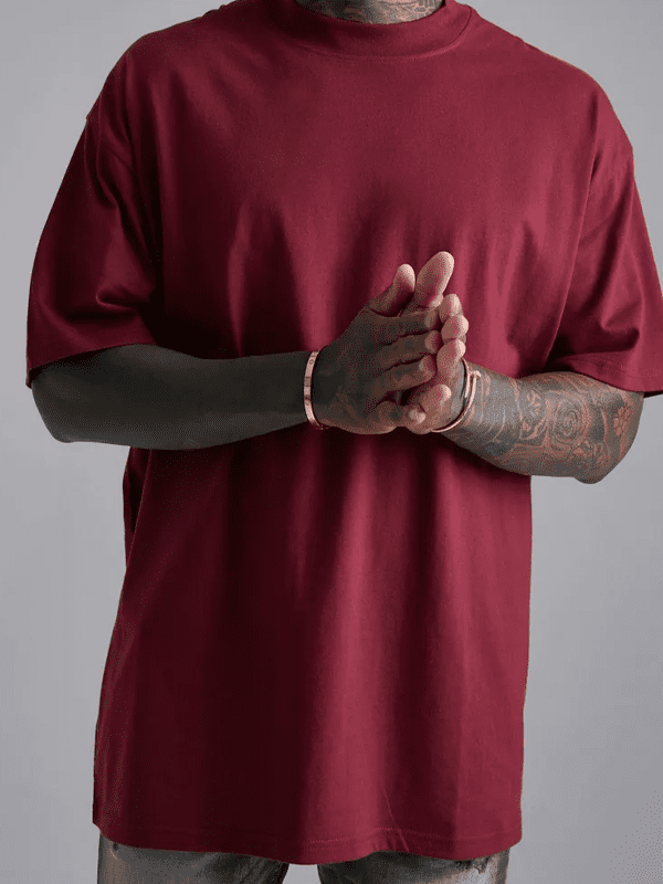 Maroon Oversized Tee